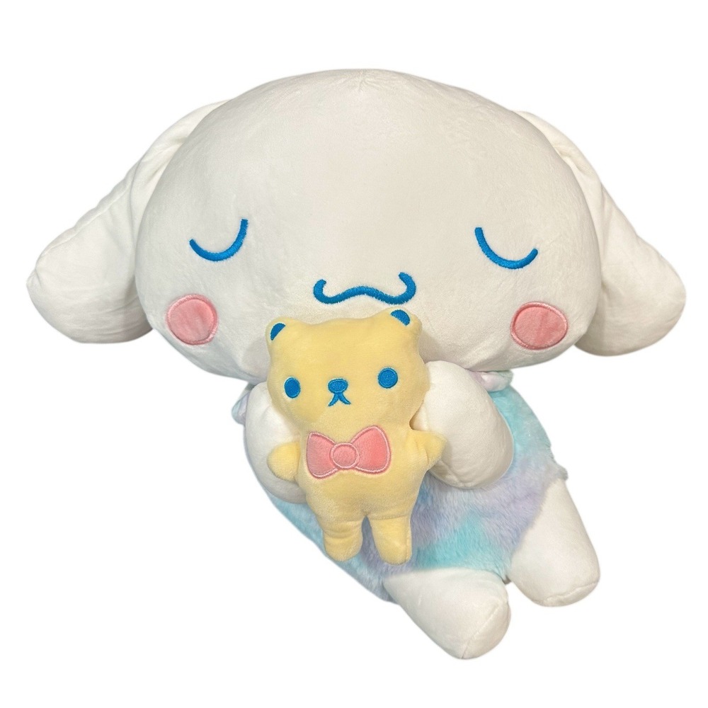 18" Sanrio Hello Kitty And Friends Sleeping Cinnamon Roll With‎ Teddy Bear Plush